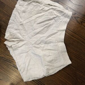 Madewell Natural Linen Shorts